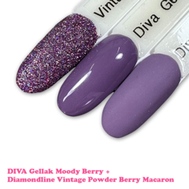 DIVA Gellak Fluffy Powder Moody Berry 10ml - Hema Free - TPO Free
