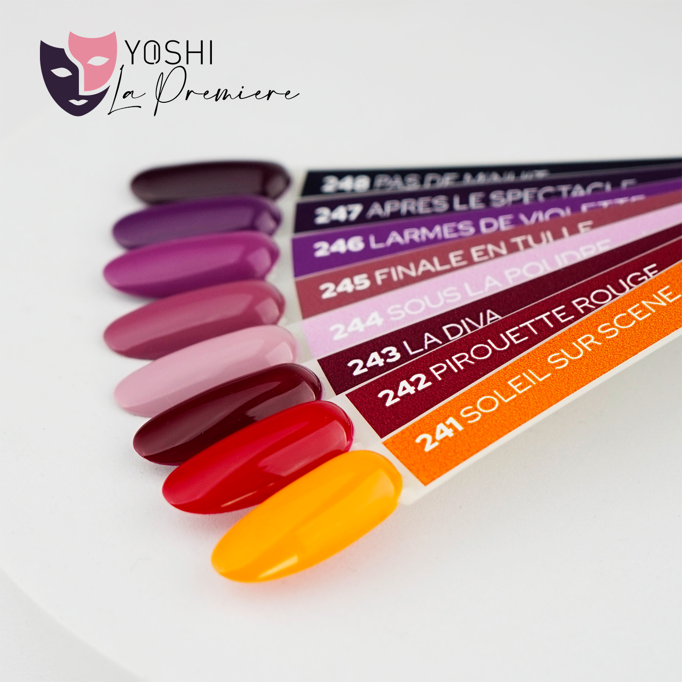 Yoshi Gelpolish La Premiere Collection 8 x 6ml + Color Pop Stickers Gratis  - HEMA & TPO Free