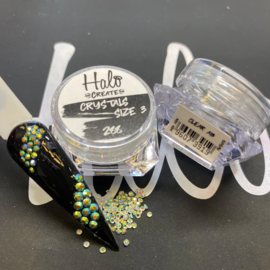 Halo Create - Size 3 Crystals Clear AB 288s
