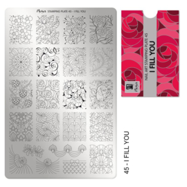 Moyra Stamping Plate 45 I Fill You