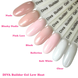 DIVA Builder Gel LOW HEAT  3-in-1 BLUSH 15ml - HEMA FREE - TPO FREE