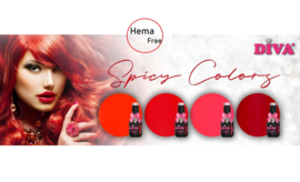 Diva Gellak Spicy Colors - Hot Chili  - 10ml - Hema Free