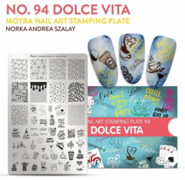 Moyra Stamping Plate 094 Dolce Vita