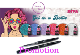 DIVA Gel in a Bottle Complete Wow Collectie met gratis Fineliner - Hema Free