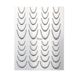 Moyra Matrica Sticker No.26 Black - Faded French Smile