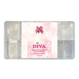 DIVA Dual Form Almond Perfect Smile Line in Tipbox 150 pcs