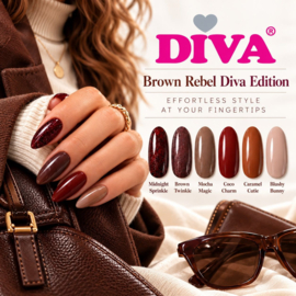 Diva Gellak Brown Rebel Diva Edition - Mocha Magic 10 ml