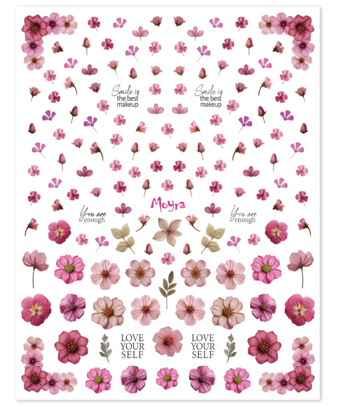 Moyra Watertransfer Sticker Set 3 stuks