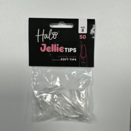 Halo Jellie Nail Tips Coffin Long, Size 8, 50 One Size