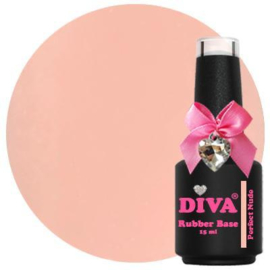 Diva Gellak Rubber Basecoat Perfect Nude 15 ml