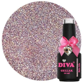 Diva Gellak Holo Rainbow - Holo Lila 10ml - Hema & TPO Free
