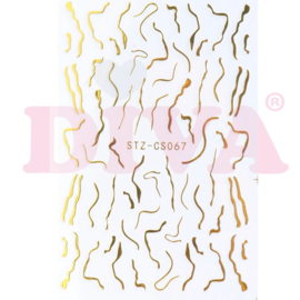 Design Sticker 123 Gold