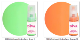 DIVA Airbrush Ombre Spray 6 kleuren naar keuze Set - 6 x 5gr