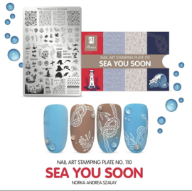 Moyra Stamping Plate 110 Sea You Soon