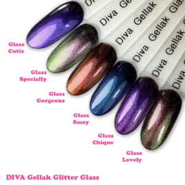Diva Gellak Glitter Glass 6x10ml Collection - HEMA Free - Hema Free - TPO Free