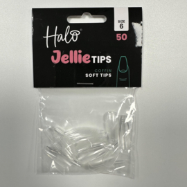 Halo Jellie Nail Tips Coffin, Sizes 6, 50 One Size