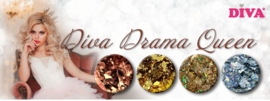 Diva Drama Queen  Holo Silver Flakes