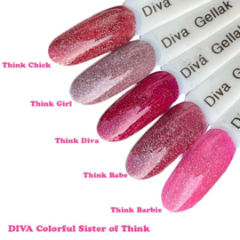 Diva Gellak Think Barbie 15ml Colorful Sister of Think