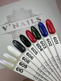 Yoshi Gelpolish Essence Collection -10x6ml - 601-610 + Gratis Color Pop Stickers - TPO Free