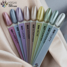 Yoshi Gelpolish Silk Catitude - 9 x 6ml  + Gratis Color Pop Stickers - Cat Eye - TPO Free