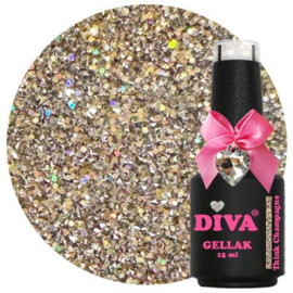 Diva Gellak Think Glitter Glass Collection - 15ml - Hema Free