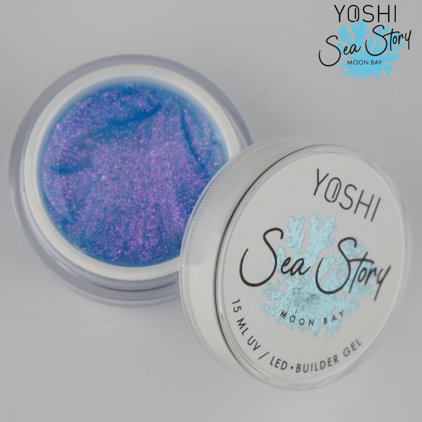 Yoshi Sea Story Moon Bay - 15ml - Glitter Effect  - Low Heat -  TPO Free