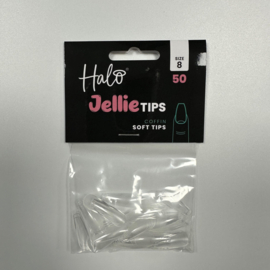 Halo Jellie Nail Tips Coffin, Sizes 8, 50 One Size