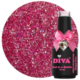 Diva Gel in a Bottle - Sparkling Stars - Chique Rose * 15 ml - Hema Free - TPO FREE