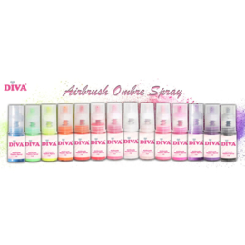 DIVA Airbrush Ombre Spray 6 kleuren naar keuze Set - 6 x 5gr