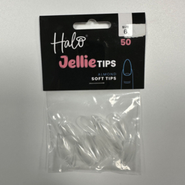 Halo Jellie Nail Tips Almond, Sizes 6, 50 One Size