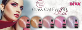 Diva Gellak Glass Cat Eye 9D Hot Girly - 10ml - Hema Free