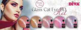 Diva Gellak Glass Cat Eye 9D Hot Bubbly - 10ml - Hema Free