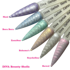 Diva Gellak Bounty Shells Collection - 6x10ml - Hema Free - TPO Free