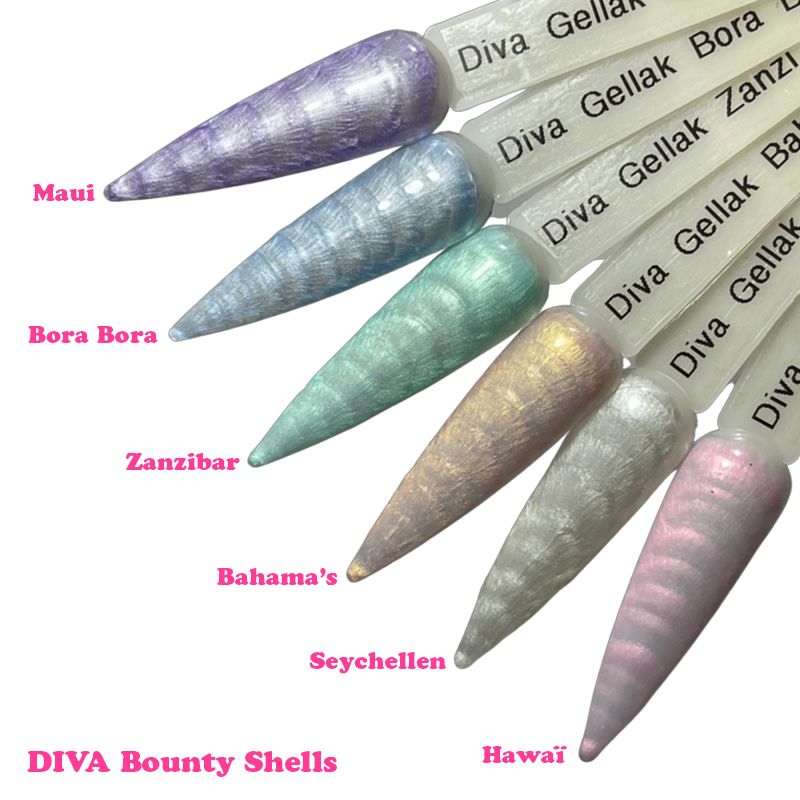 Diva Gellak Bounty Shells - Zanzi - 10ml - Hema-TPO Free