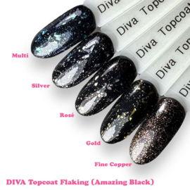 DIVA Topcoat Flaking Silver - No Wipe 15 ml