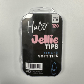 Halo Jellie Nail Tips Almond, Sizes 0-11, 120 Mixed Sizes