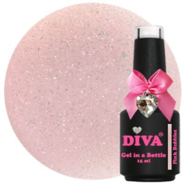 Diva Gel in a Bottle - Glamorous - Pink Bubbles 15 ml - Hema Free - TPO Free