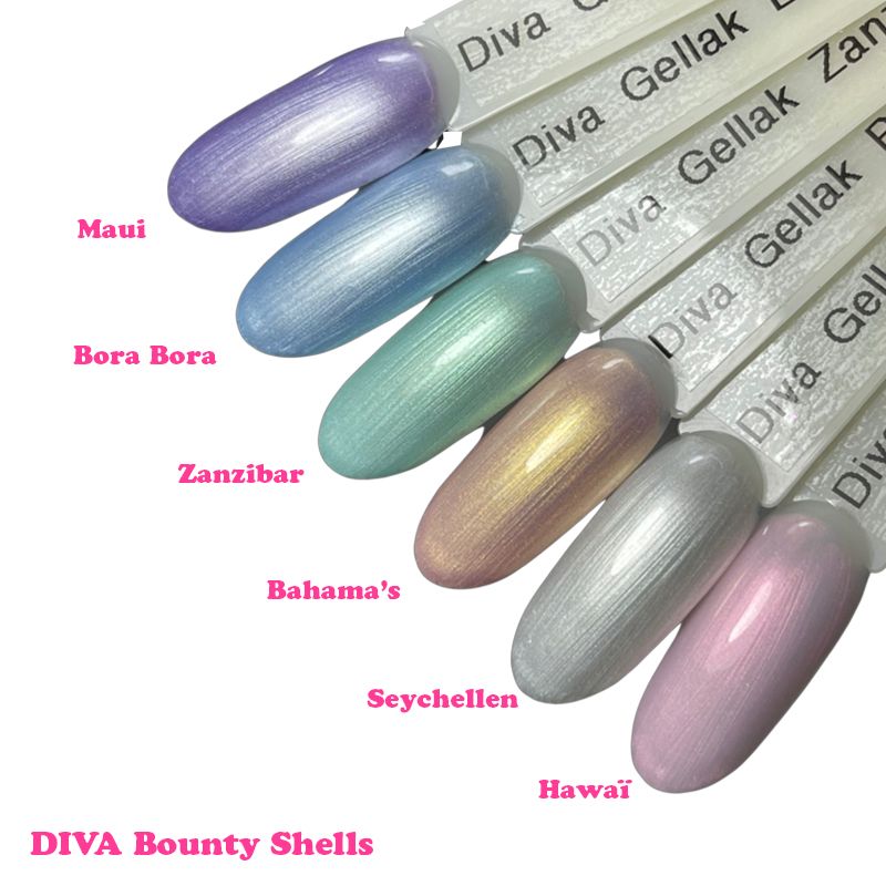 Diva Gellak Bounty Shells - Zanzi - 10ml - Hema-TPO Free