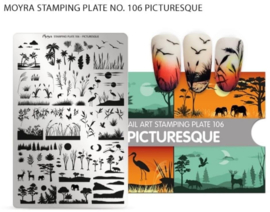 Moyra Stamping Plate 106 Picturesque