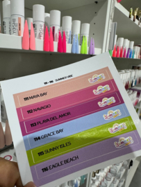 Yoshi Color Pop Stickers - Summer Vibes Collection - 111-116