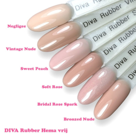 Diva Rubber Base Bridal Rose Spark - Hema Vrij - 15 ml