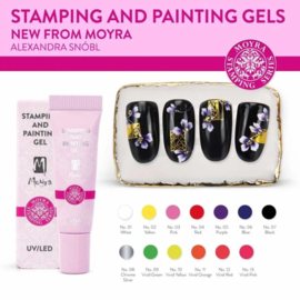 Moyra Stamping and Painting Gel No.10 Vivid Yellow