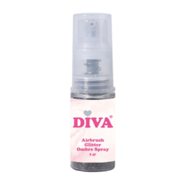 DIVA Airbrush Glitter Spray Black 11