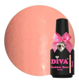 Diva Gellak Rubber Basecoat Peach 15 ml
