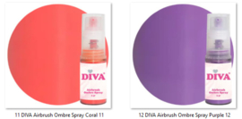 DIVA Airbrush Ombre Spray 6 kleuren naar keuze Set - 6 x 5gr