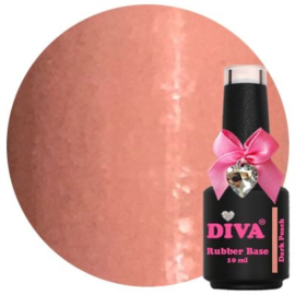 Diva Gellak Rubber Basecoat Dark Peach  10ml