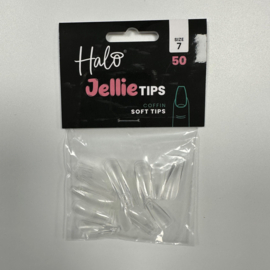 Halo Jellie Nail Tips Coffin, Sizes 7, 50 One Size