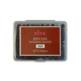 Mini Nail Sanding Bands for Small Mandrel Bit 3mm - 100 pcs - 80#
