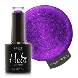 Halo Gel Polish 8ml *Purple Sparkle*  ( The Core Collection )