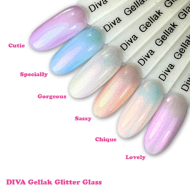 Diva Gellak Glitter Glass 6x10ml Collection - HEMA Free - Hema Free - TPO Free